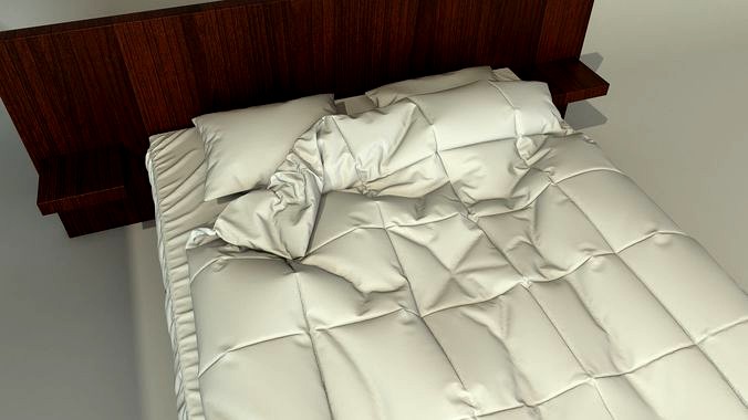 Bed with bedding