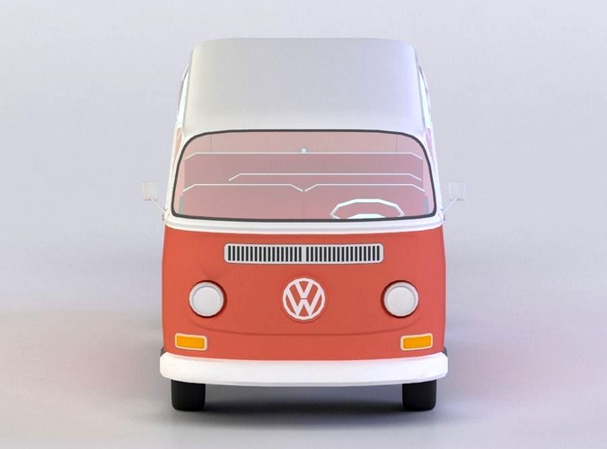 VW KOMBI 1968 3D MODEL