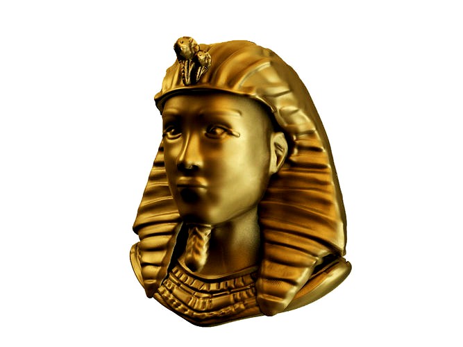 Egyptian golden bust