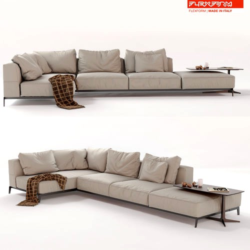 Flexform Sectional Sofa Ettore