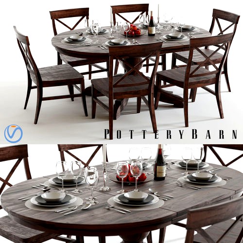 Pottery Barn Sumner and Aaron Dining Set