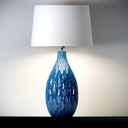 Lamp table otranto prussian blue