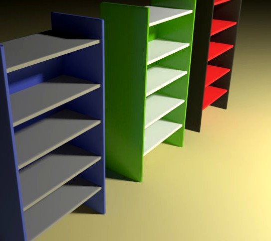 Bookcase 3D Model