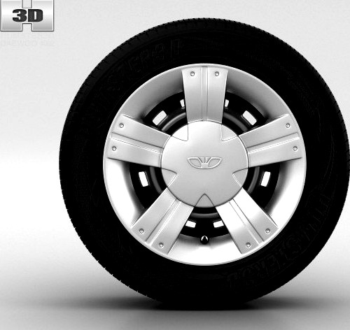 Daewoo Matiz Wheel 13 inch 002 3D Model
