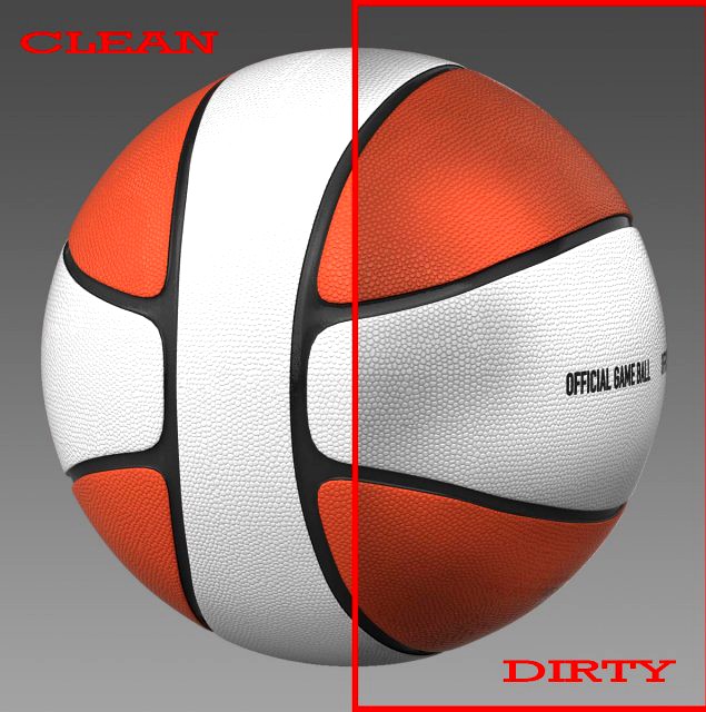 Basketball ball 4L bicolor 3D Model