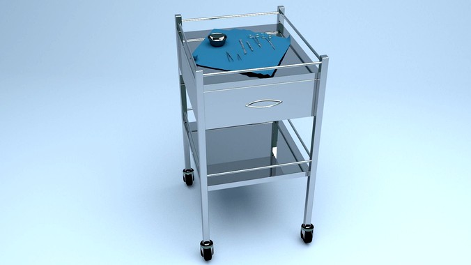 Medical Trolley with Surgical Equipment