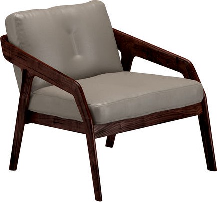 Grey And Brown Friday Lounge Chair