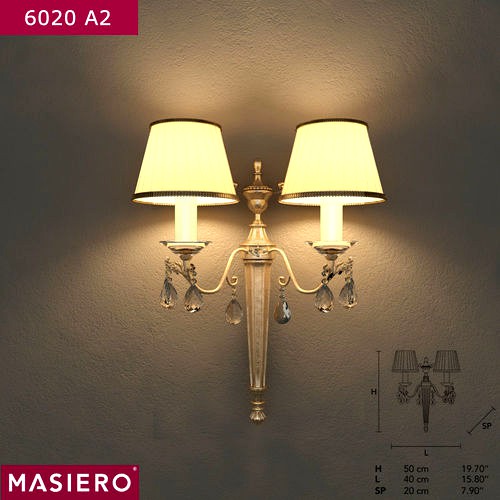 Masiero 6020 A2 wall lamp