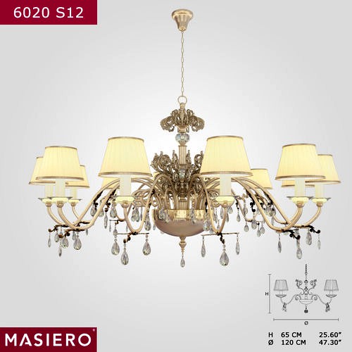 Masiero 6020 S12 chandelier
