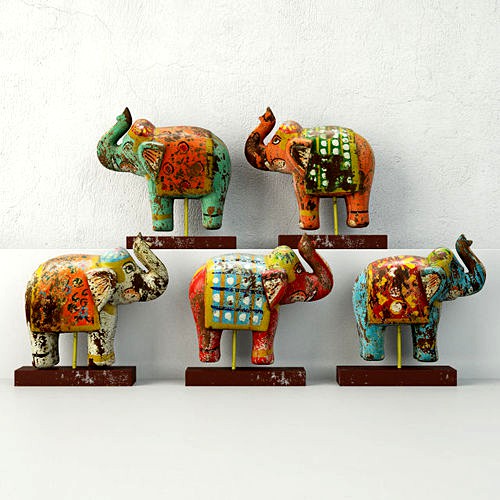 Elephants on Stand