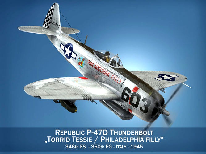 Republic P-47D Thunderbolt - Torrid Tessie