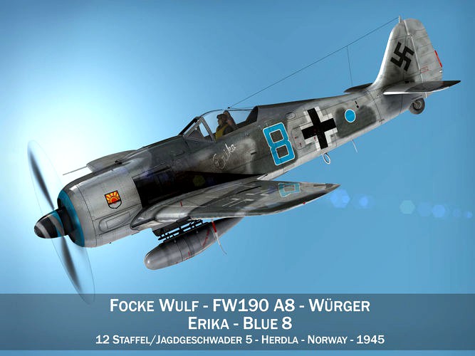 Focke Wulf - FW190 A8 - Blue 8
