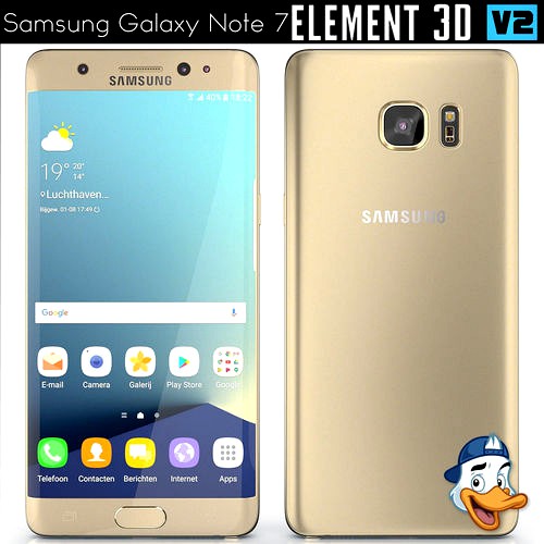 Samsung Galaxy Note 7 for Element 3D