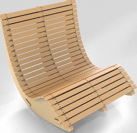 Wood Lounge Chair