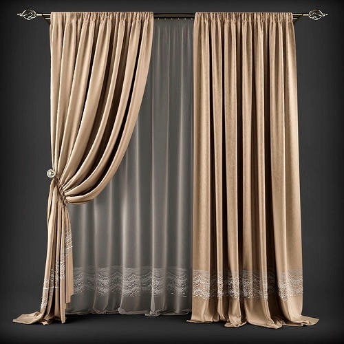 Curtain 3D model 260