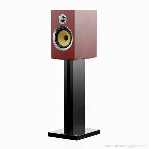 Bowers and Wilkins CM5 S2 Rosenut on stand