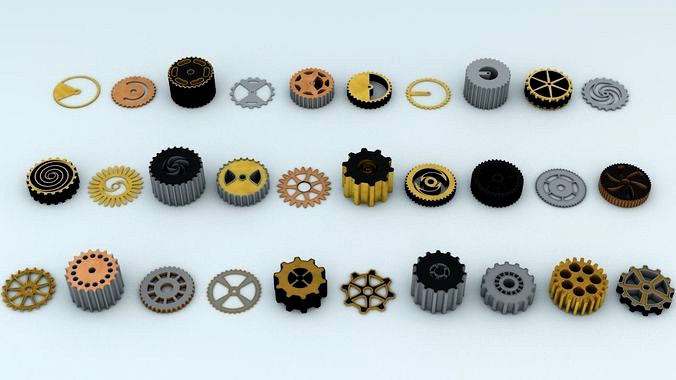 Steampunk Cogwheels Pack
