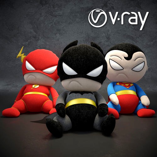 Models of soft toys superheroes of the universe DC