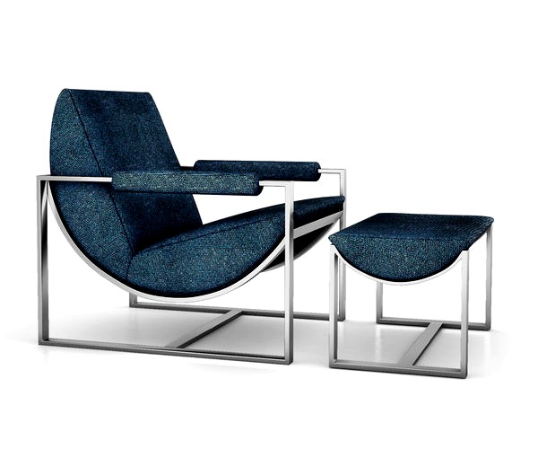 Bower Lounge Chair and Ottoman by West Elm