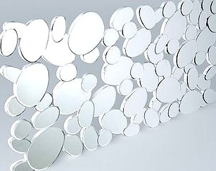 RECTANGULAR MIRROR PEBBLE