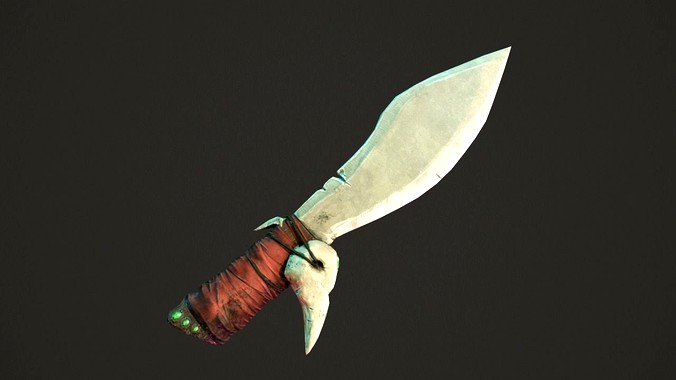 Plague Doctor Dagger - Low Poly and Material ready