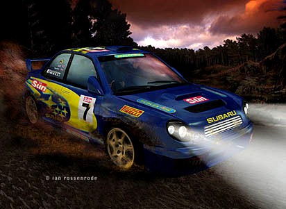 Subaru Impreza WRX rally car