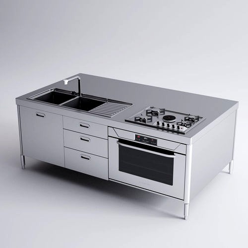 Alpes Inox Kitchen Island