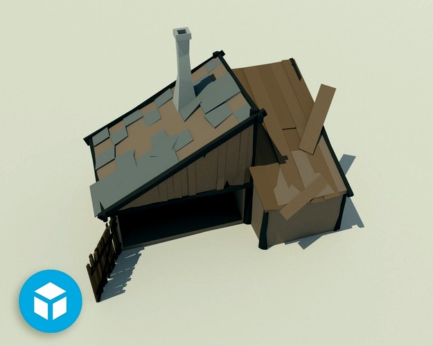 Low poly Carpenter house