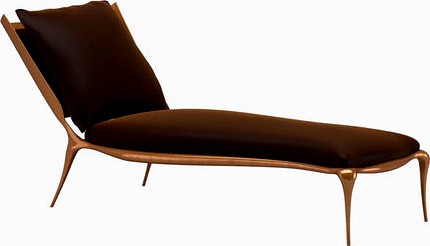 Dark Brown Chaise