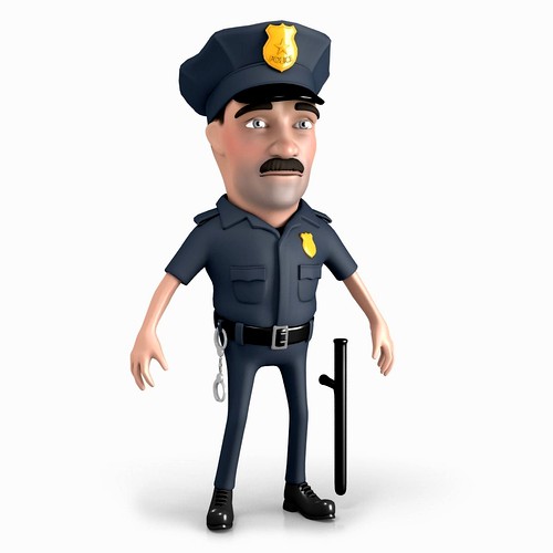 Policeman Cartoon Character