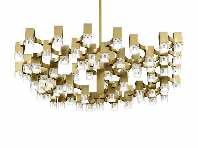 Sciolari 81 Cubes Chrome Chandelier