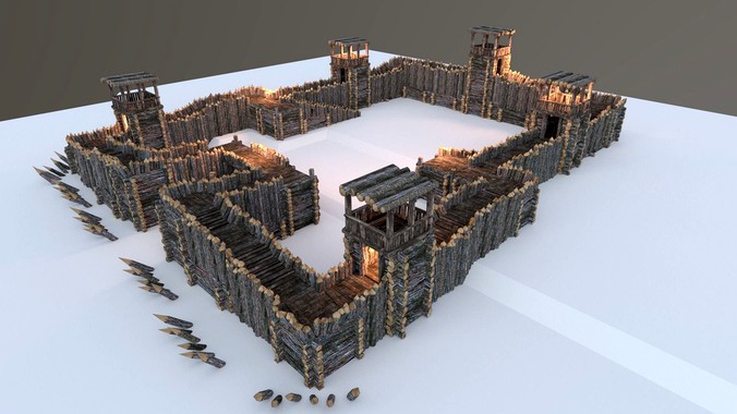 Medieval Wooden Fort