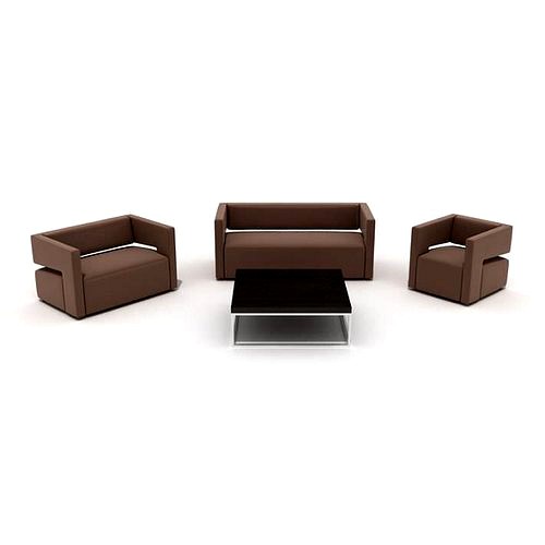 Furniture Set Table Couch Armchair
