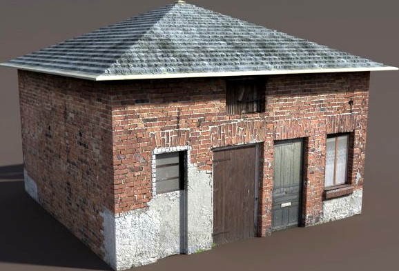 Barn Low poly 3d Model 3D Model