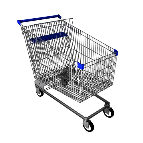 Steel shopping trolley