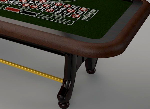 Roulette table 3D Model
