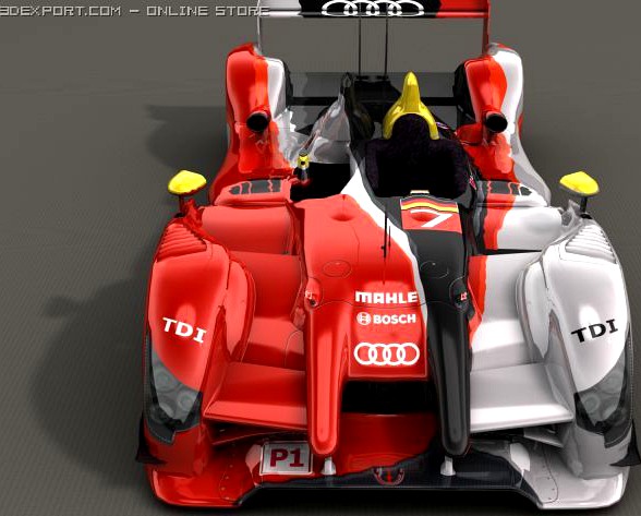 Audi R15 Le Mans Winner 3D Model
