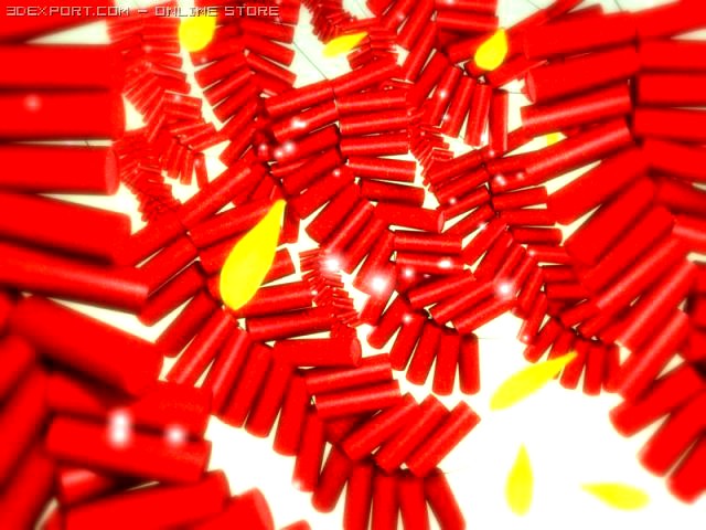 Chinese New Year Firecrackers 3D Model