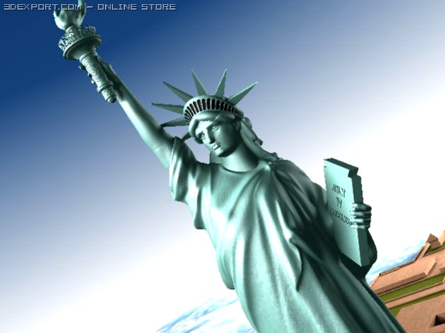 Statue Of Liberty USA 3D Model