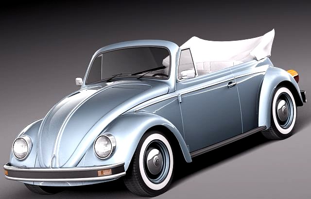 Volkswagen Beetle 1980 Convertible 3D Model