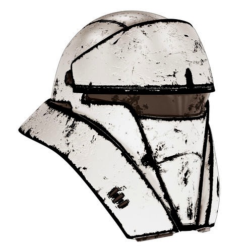 Star Wars Damaged Tank Trooper Helmet