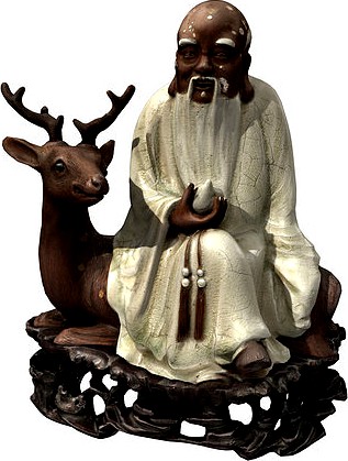 the god of  longevity statue