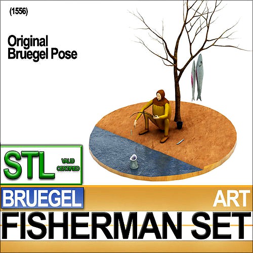 Bruegel Fisherman Scene Stl Printable