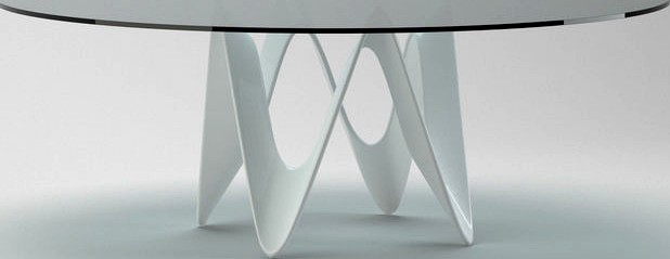 Glassy Circle Coffee Table 1