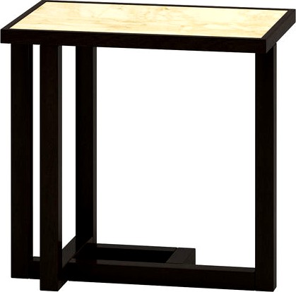 Black and Light Wooden Japanese Style Coffee Table