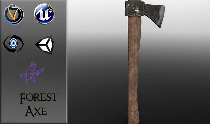 Forest Axe GR-LowPoly