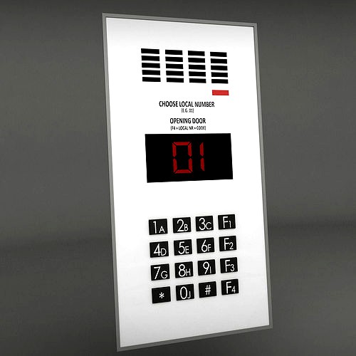 Intercom 3 low poly