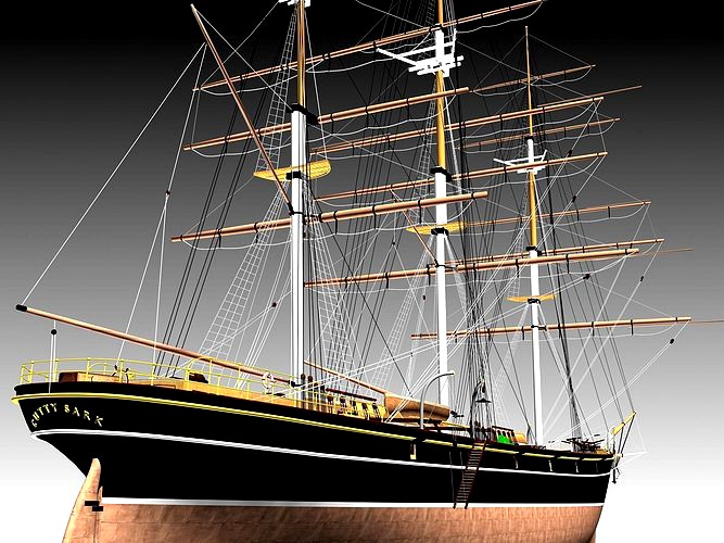 Cutty Sark Clipper - XIX Century Freighter