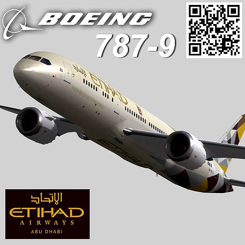 Boeing 787-9 Etihad airways livery