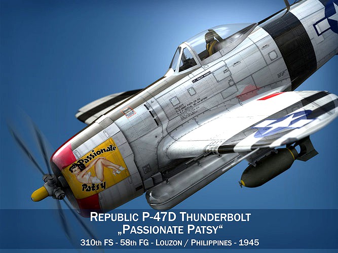 Republic P-47 Thunderbolt - Passionate Patsy